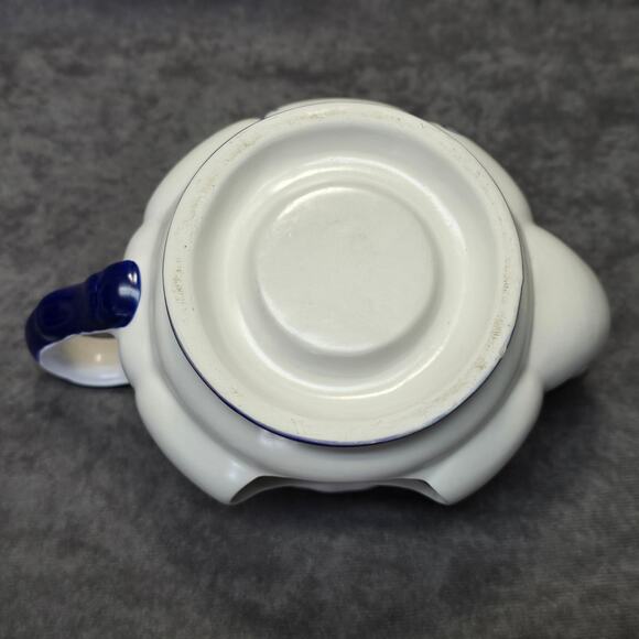 Blue & White Floral Design Teapot Votive Candle Wax Warmer Home Decor Fragrance - Picture 6 of 10